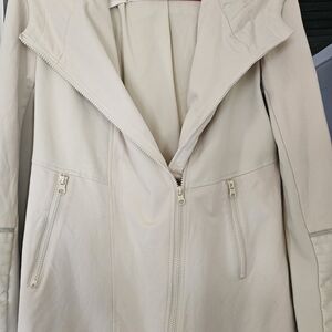 Blanc Noir Cream Trench Coat